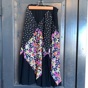 COPY - Anthropologie Polka Dotted and Flowered Skirt